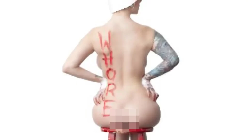 Maria Brink on the cover of "Whore"