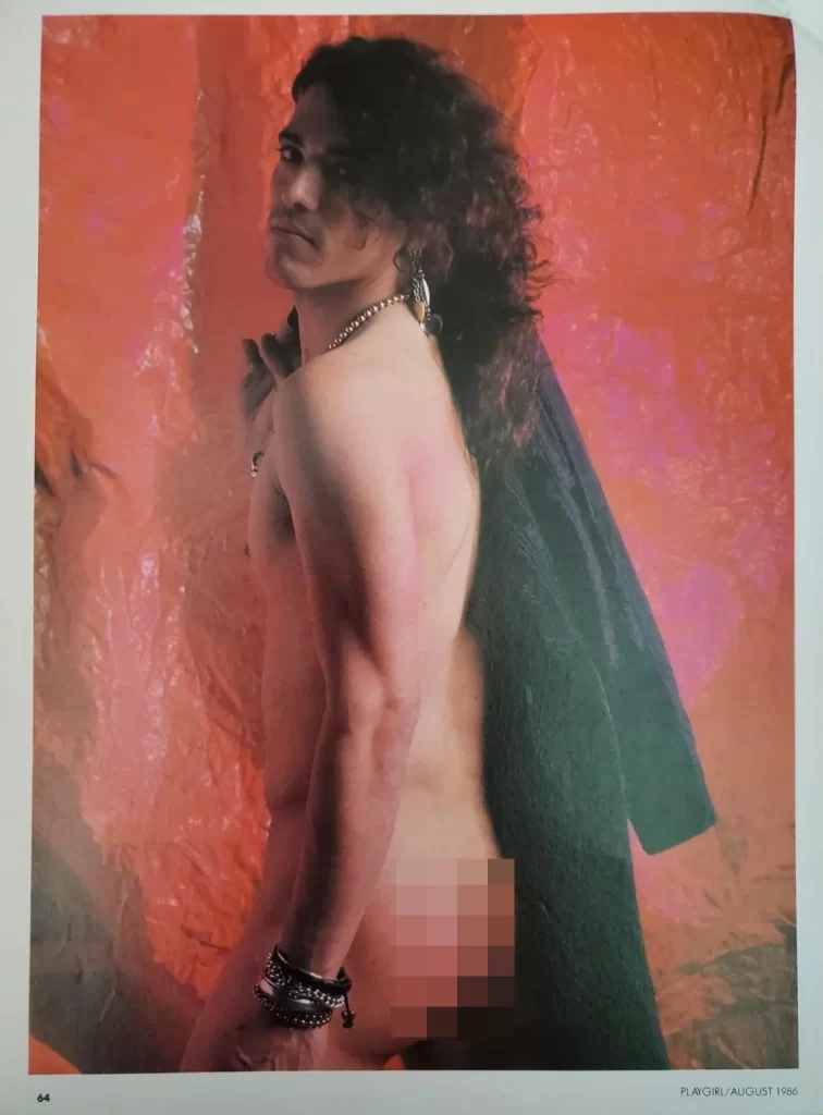 Ratt frontman Stephen Pearcy nude in Playgirl Magazine August 1986